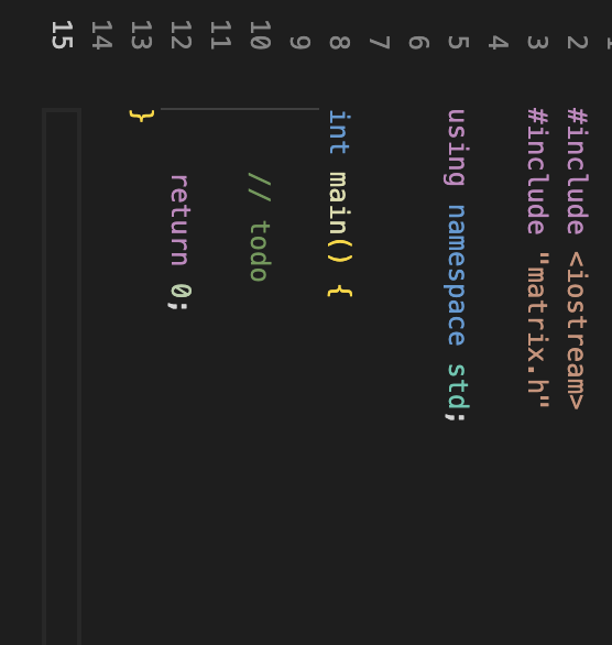and matrix.h Note: You need to work on both files, mostly is