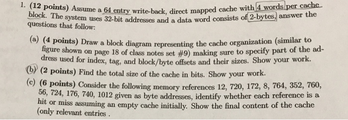  Please need a step by step explanation 1. (12 points) Assume
