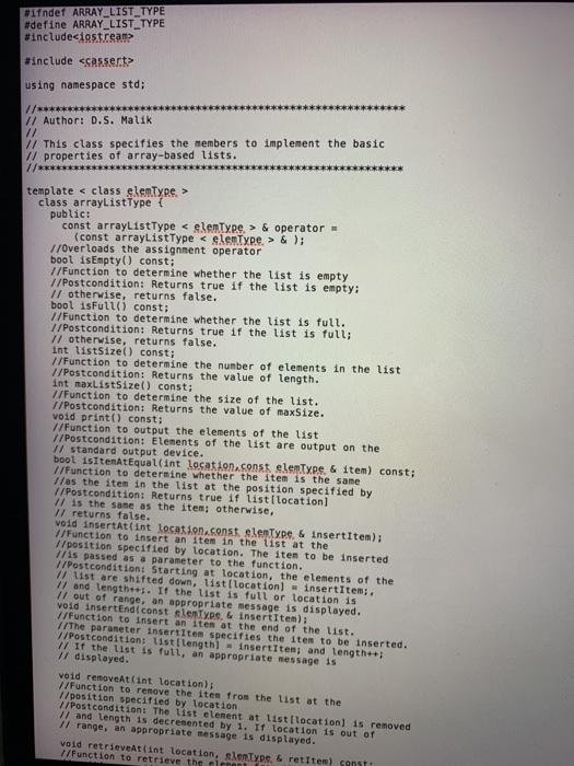 without using any of the predefined member functions, Write the required code