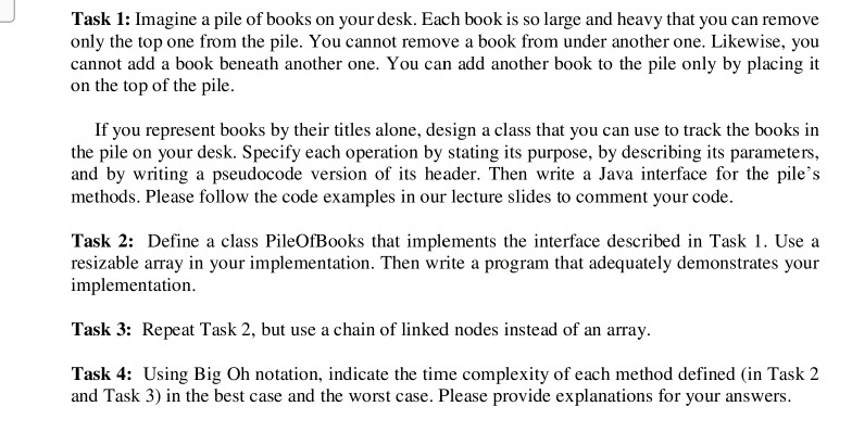 Adds a new book to the pile of books @param book is