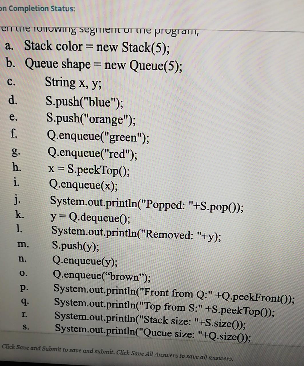  en Completion Status: C. EITTITE TUTTOWITTg segment UT LITE program, a.