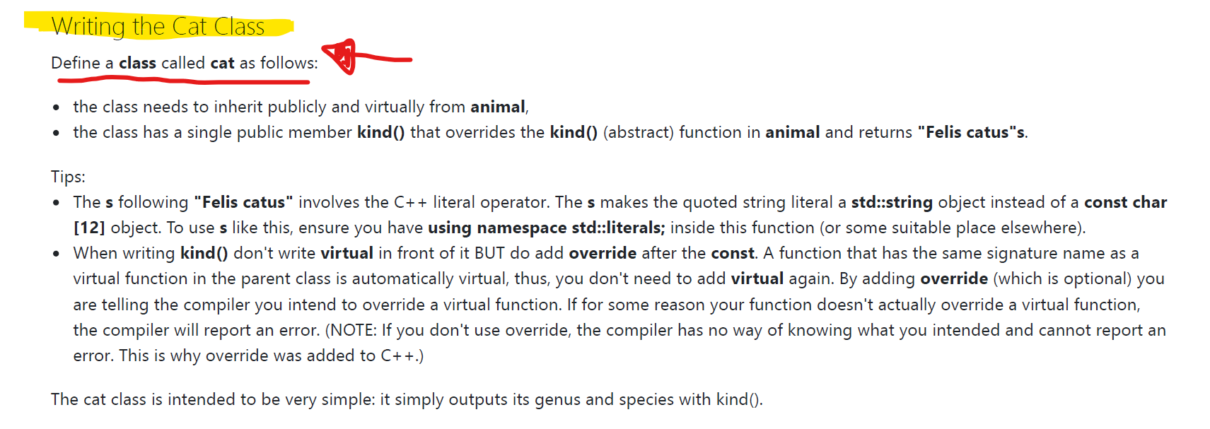 code that is already provided and build on tip of it the