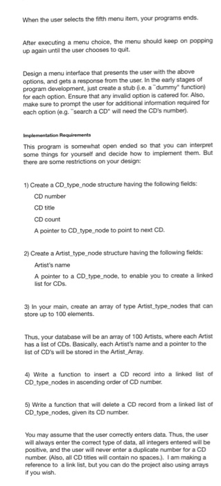 a for CD a store. The store wants to keep for each