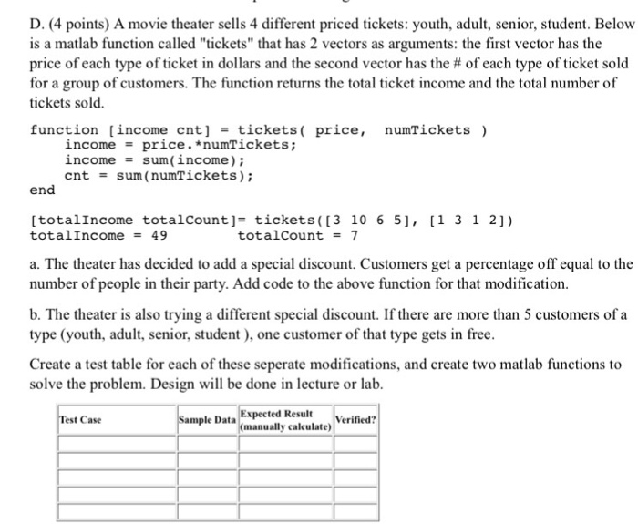  Please answer using MATLAB CODING ONLY. Show all work, fill out