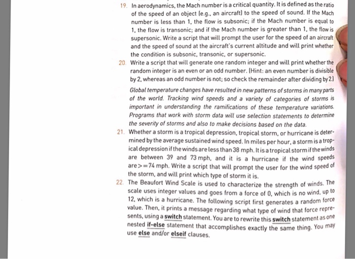  Please do this for me using Matlab 19. In aerodynamics, the