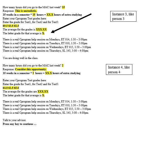 in the completed program All source code must be in a filename.c