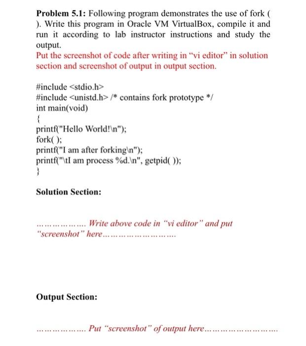 in Lab Manual No. 3. 2. Write the solution of problem 5.1,