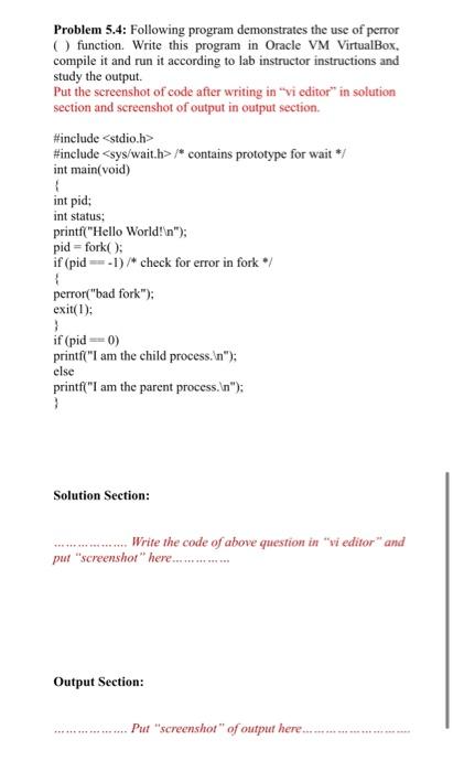 code and take the screenshot of output and put the picture in