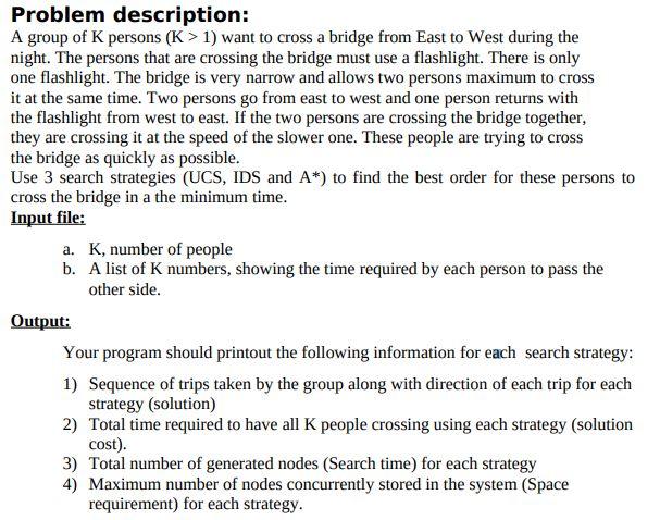  in java language Problem description: A group of K persons (K