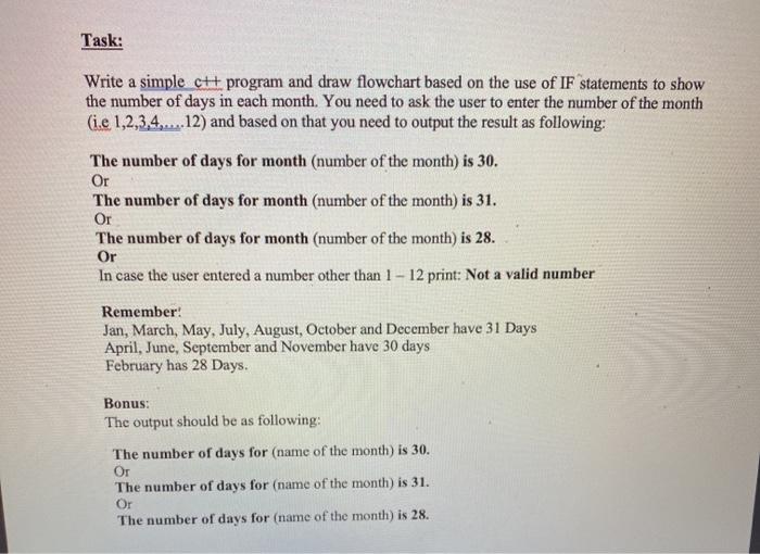  Task: Write a simple ett program and draw flowchart based on