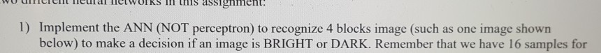  A good answer gets a thumb up!!! 1) Implement the ANN