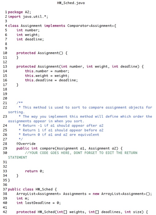 input a list of homeworks defined by two arrays, an array of