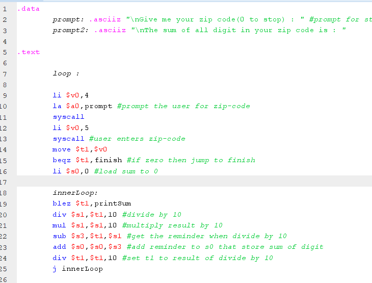 Need help understanding mips mars code Photo for reference Why and when