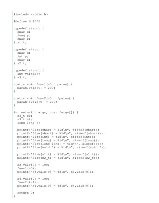  #include #define N 1000 typedef struct { char x: long y;