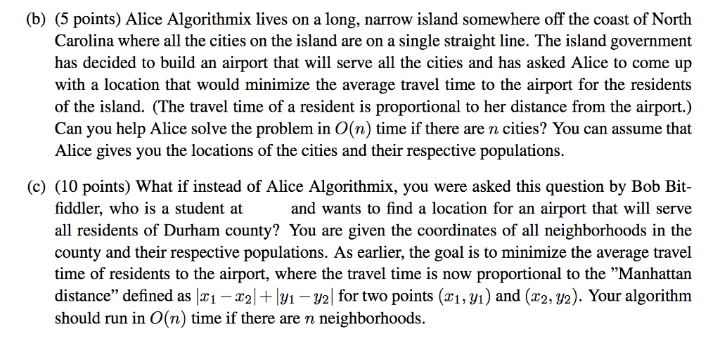 I only need help on question C. Posting B and C for