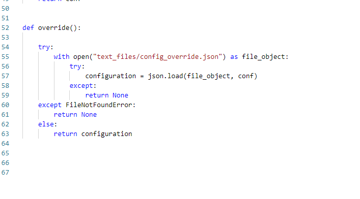 use the Try and accept and else. It's missing the some of