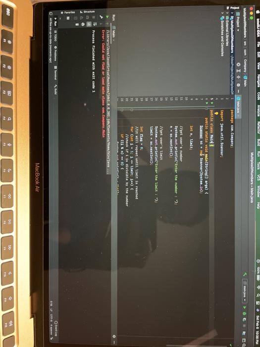  Still getting this error code in java after I was told