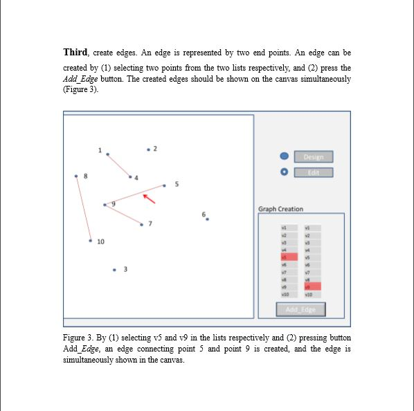 2D graph. Besides swing usage, this project enables you to be familiar