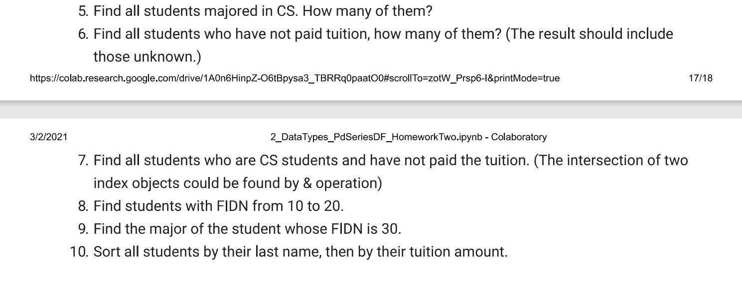 import numpy as np from pandas import Series, DataFrame [73] df_test -