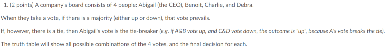 algebraic expressions from the first 3 questions 1. (2 points) A company's
