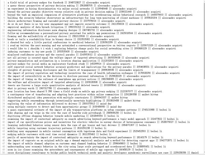 tities to a list of papers whose titles contain that term (identified