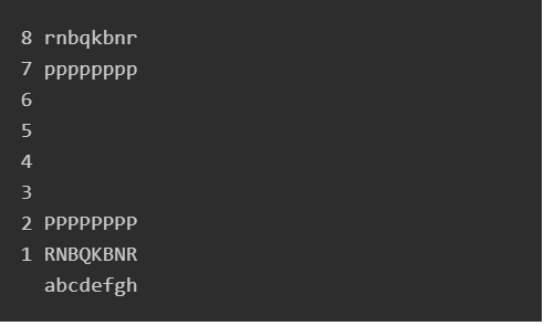 board position: This position (as well as other chess board positions) can