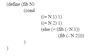Consider the following recursive function for computing Fibonacci numbers. State if this