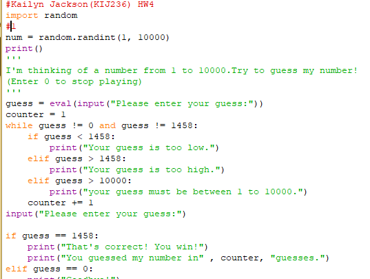  Hello, whenever I run my code for question one it won't