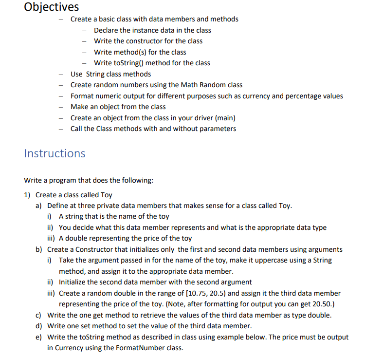  MUST BE DONE USING NET BEANS AND JAVA AND FOLLOWING THE