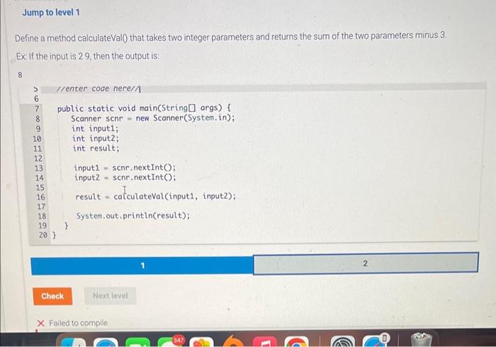 that takes two integer parameters and returns the sum of the two