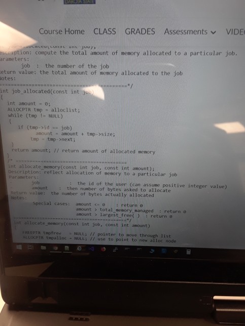 the amount of memory managed //====== PROTOTYPES =========================== //--- test only ---