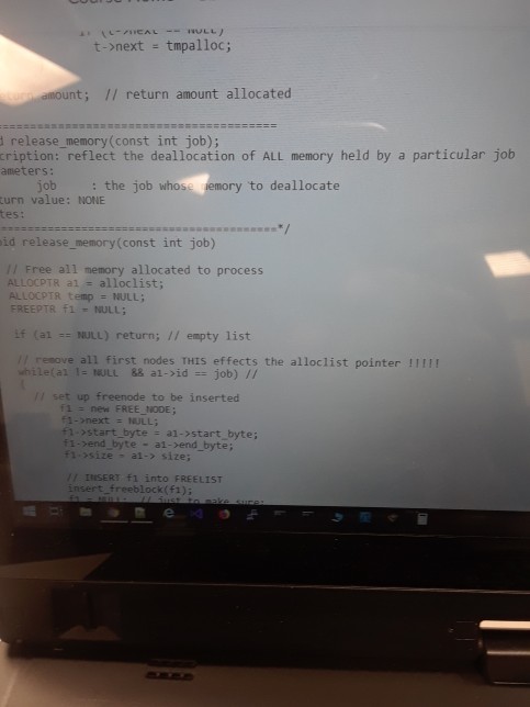 job, const int amount); void release_memory(const int job); int total_free(void); int total_allocated(void);