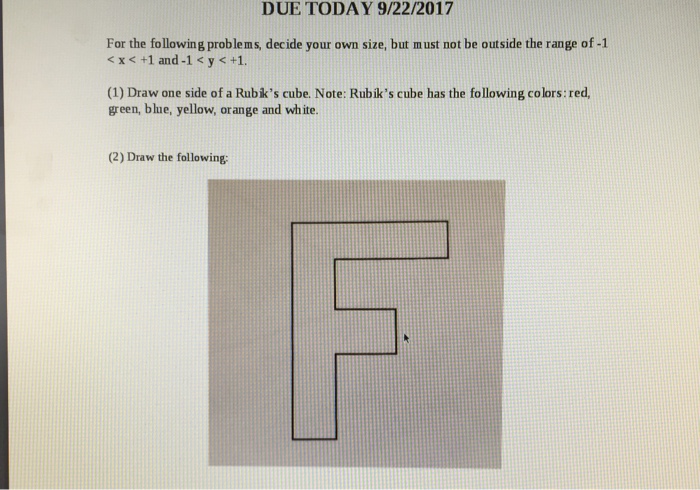  Can u help me to do this project for computer graphics