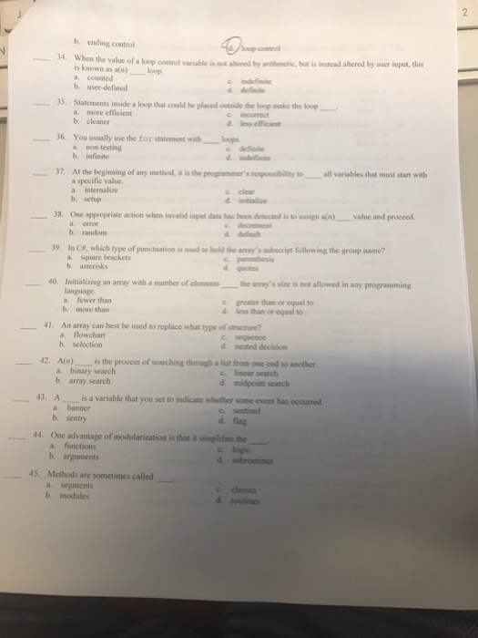  When the value of a loop control variable is by arithmetic,