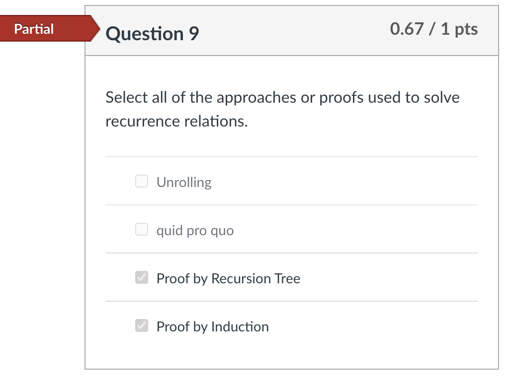 MULTIPLE CHOICE Computer Algorithm I will upvote correct answer Select all of