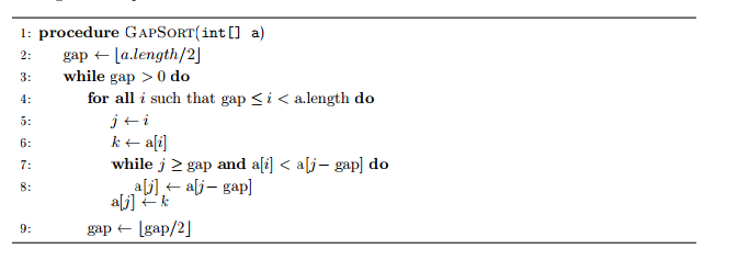 this idea by swapping elements that are further apart. This document explains