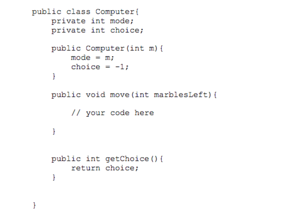 the 3 classes, Human, computer, and Game, work in the Nim tester