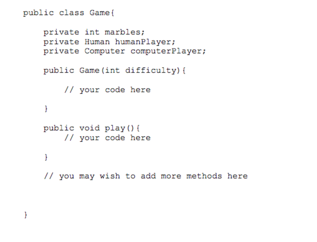 class provided. Thanks P6.6 The game of Nim. This is a well-known