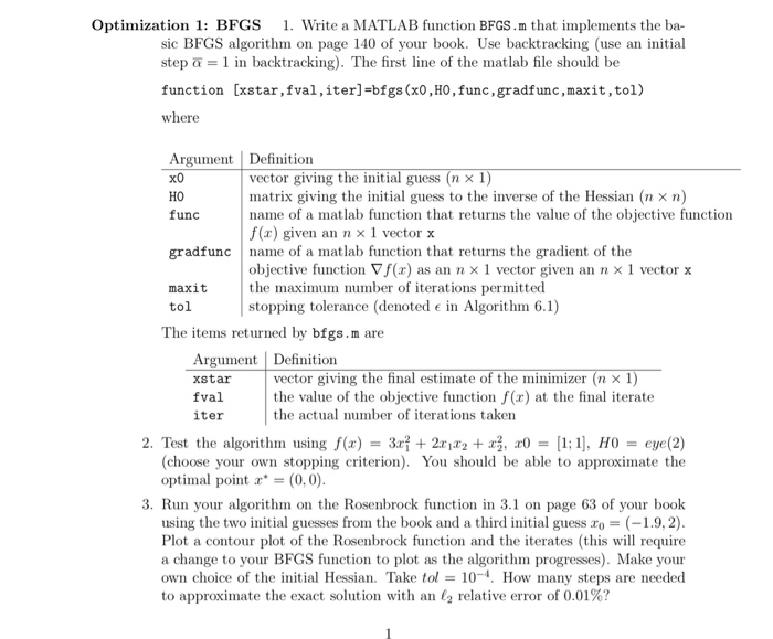 The question is about Optimization or Numerical linear algebra with MATLAB. Maybe