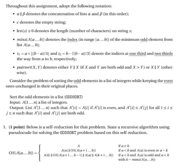  Throughout this assignment, adopt the following notation: a || B denotes