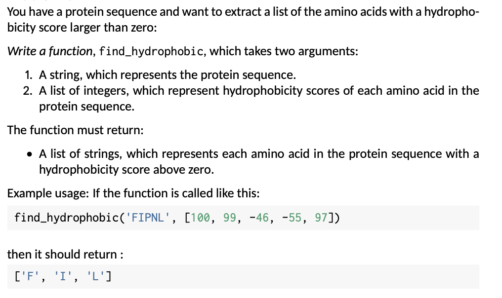 across the protein sequence. For that you need to compute the mean