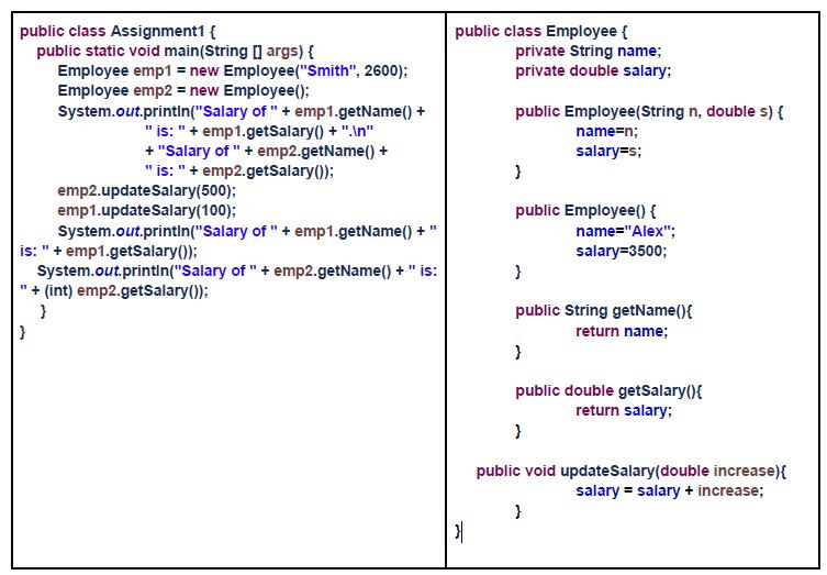  hey i need some help wit this, There are two classes