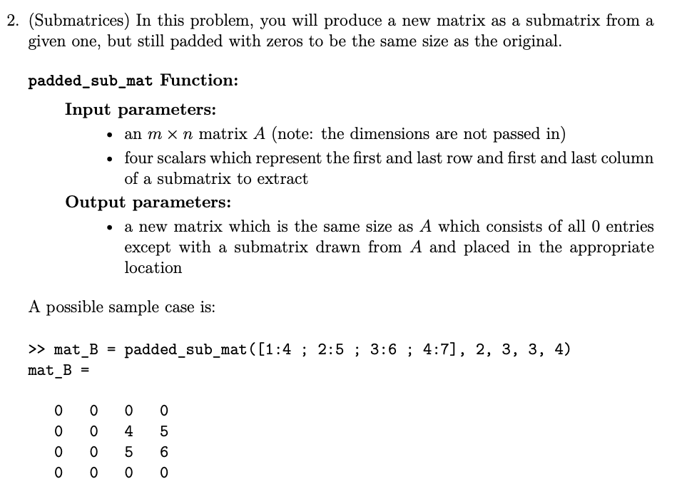 MATLAB pls. and no using padarray. This is the code I started