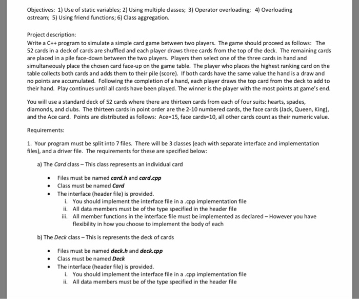  #ifndef CARD_H #define CARD_H #include using std::ostream; // Enum type that