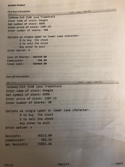 during the lab period a copy of files for Exercise 1 into