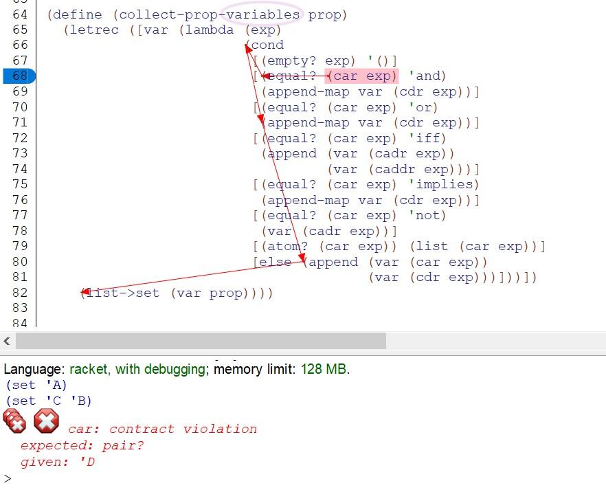 Racket code only please. Can someone help with my code? I am