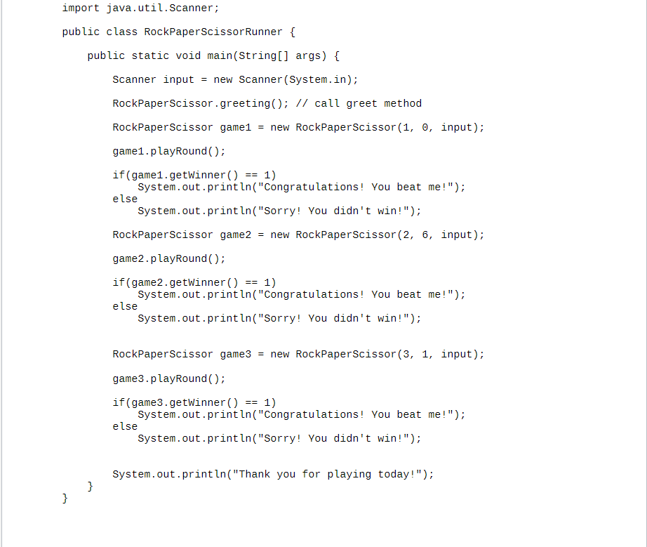 by setting userwins, computerwins, game, and rand to their respective values. We