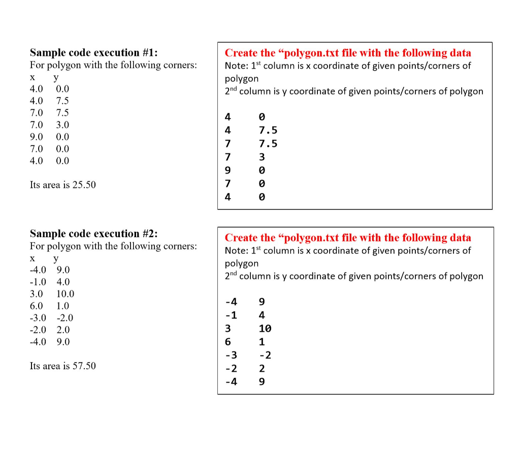 Problem 2: Area of Polygoin Resource: J.R. Hanly and E.B. Koffman, Problem