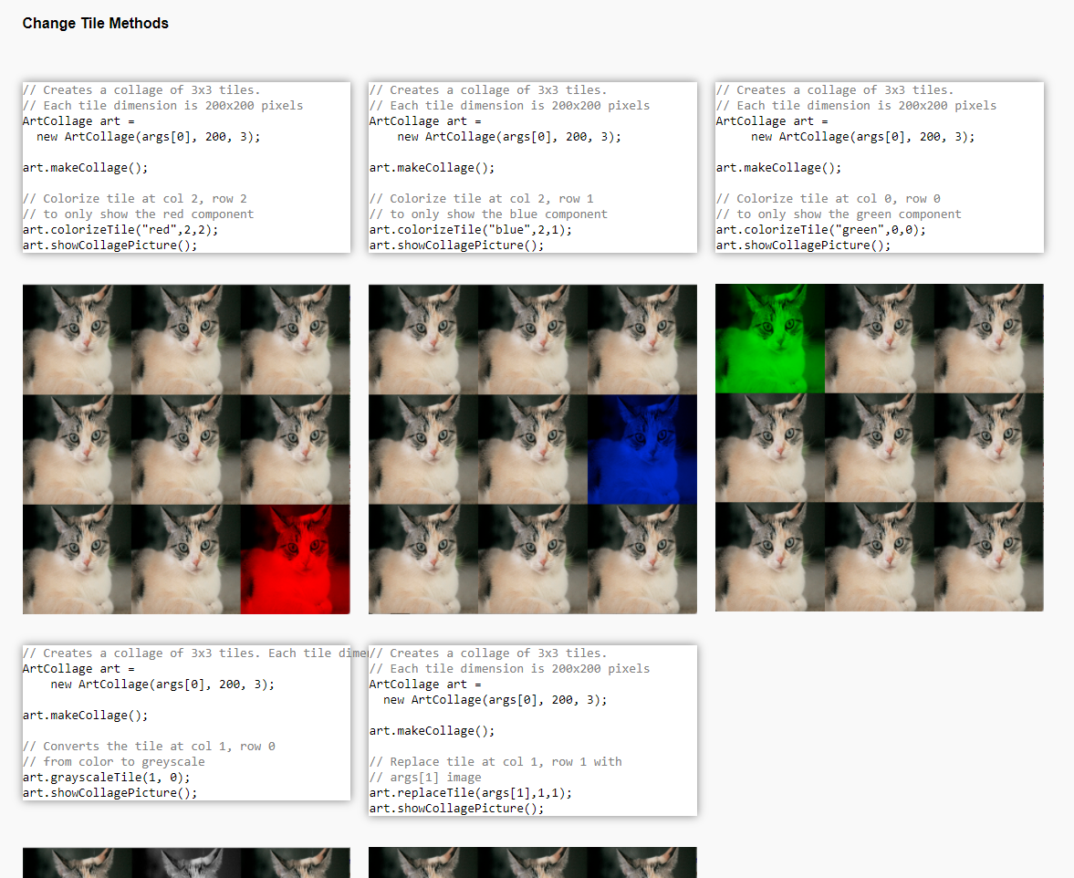A tile consists of tileDimension X tileDimension pixels private int tileDimension; /*