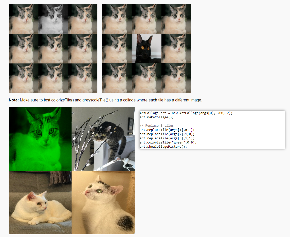 and tileDimension to 100 * 2. initializes original with the filename image